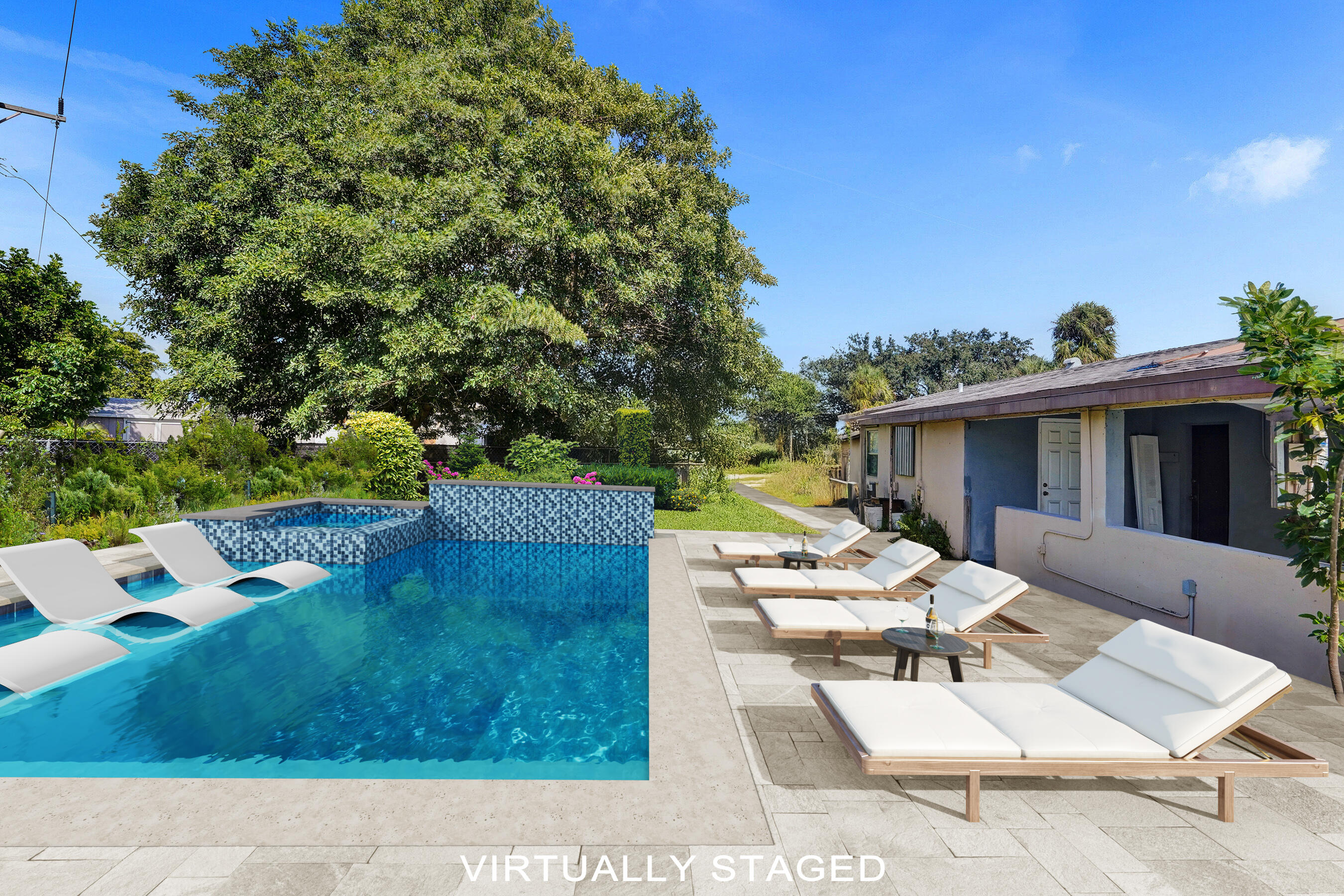 Virtually Staged Pool