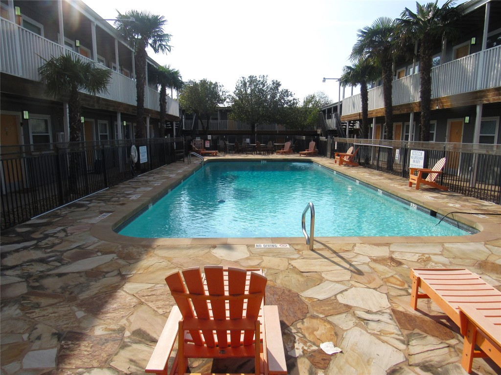 a view of outdoor space yard deck patio and swimming pool