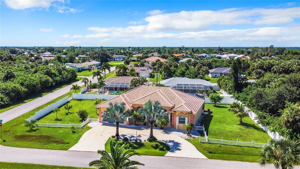 AERIAL VIEW OF THE HOME