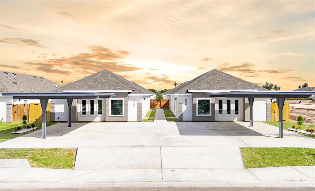 a view of a house with a outdoor space