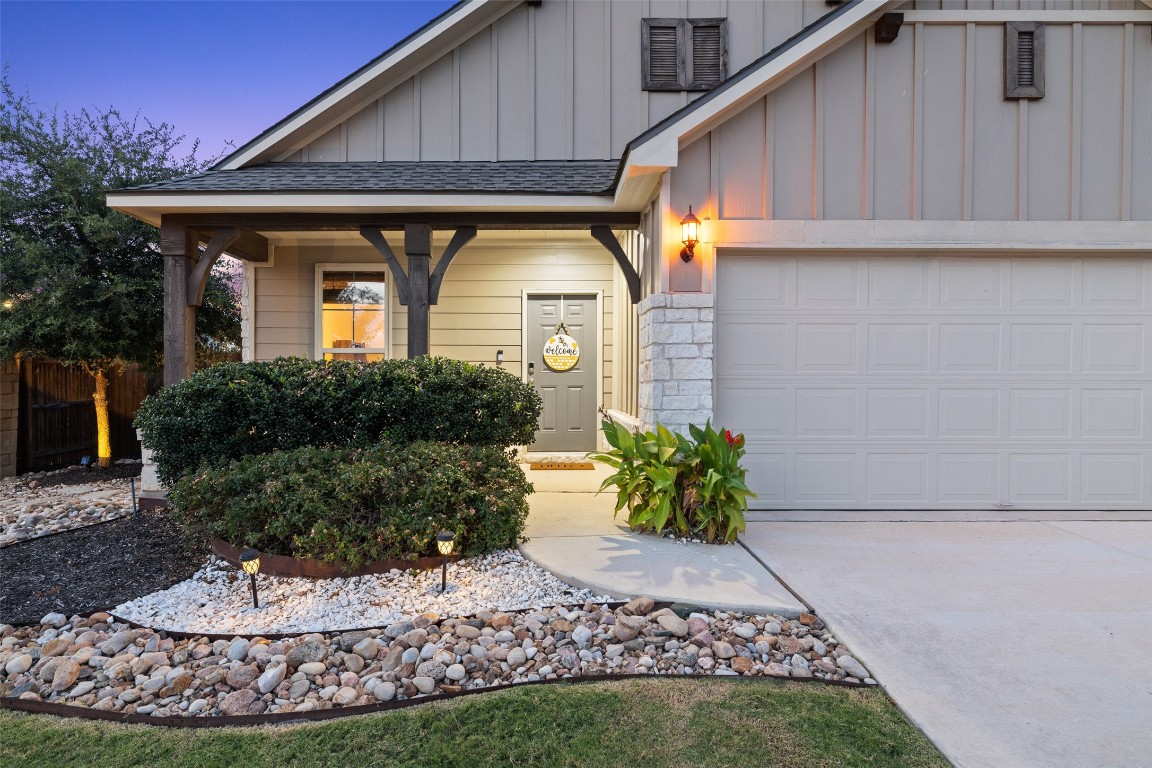 a front view of house with a yard