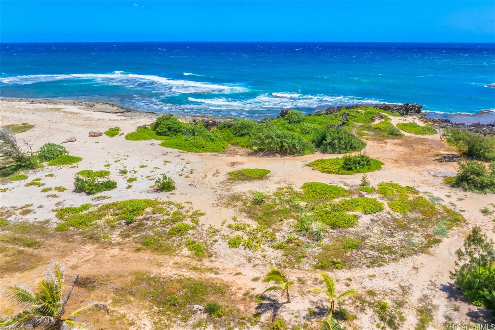 a view of an ocean beach