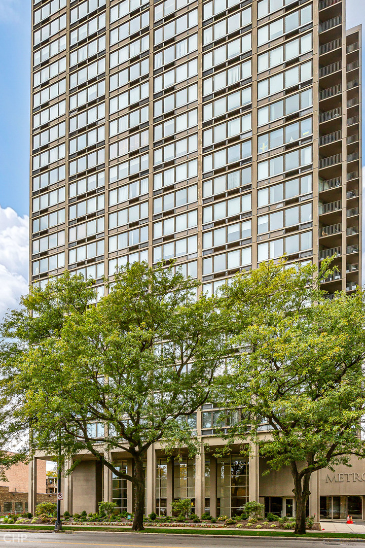 a front view of a building