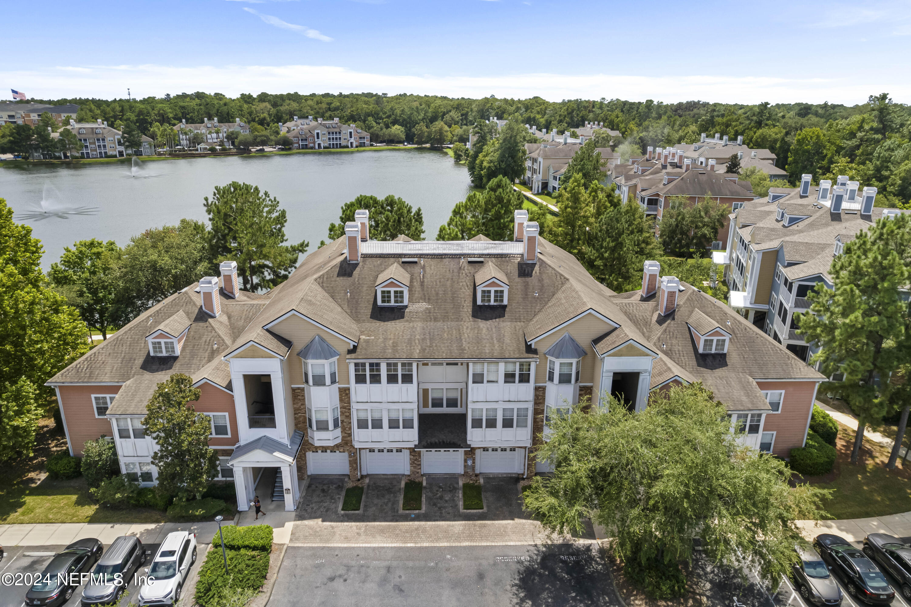 a aerial view of a house with garden and plants