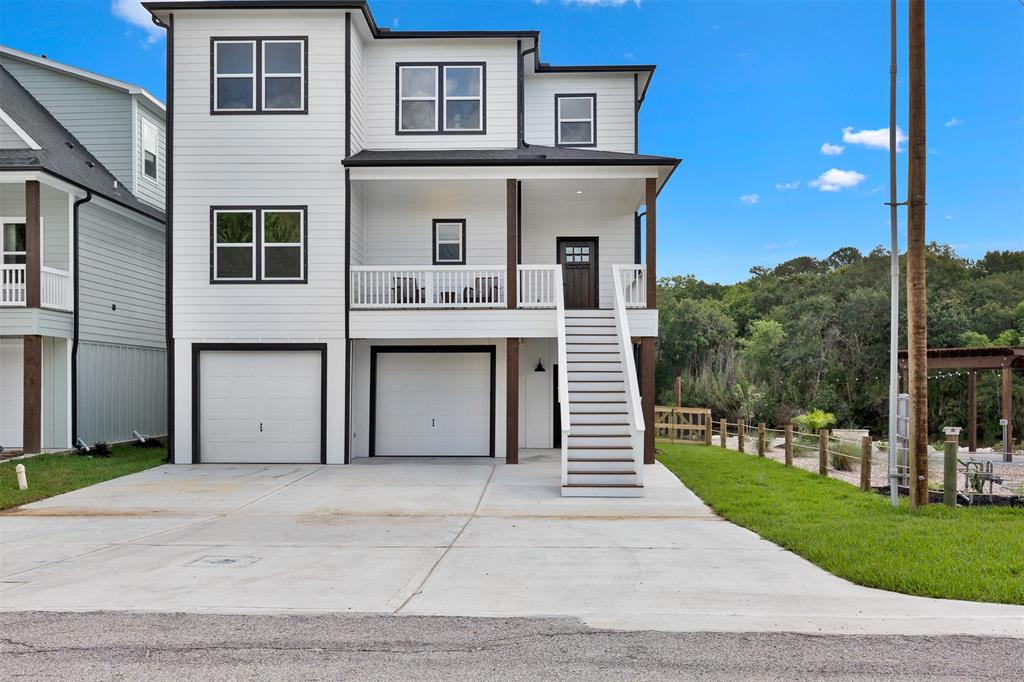 a house view with a outdoor space