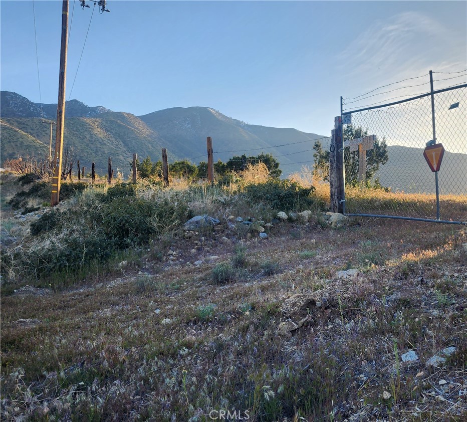 a view of a mountain in the distance