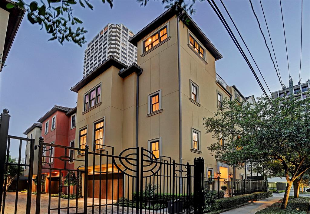 Nestled in the heart of River Oaks, this finely appointed three story home with rooftop terrace is sited to enjoy all the benefits of close-in living.