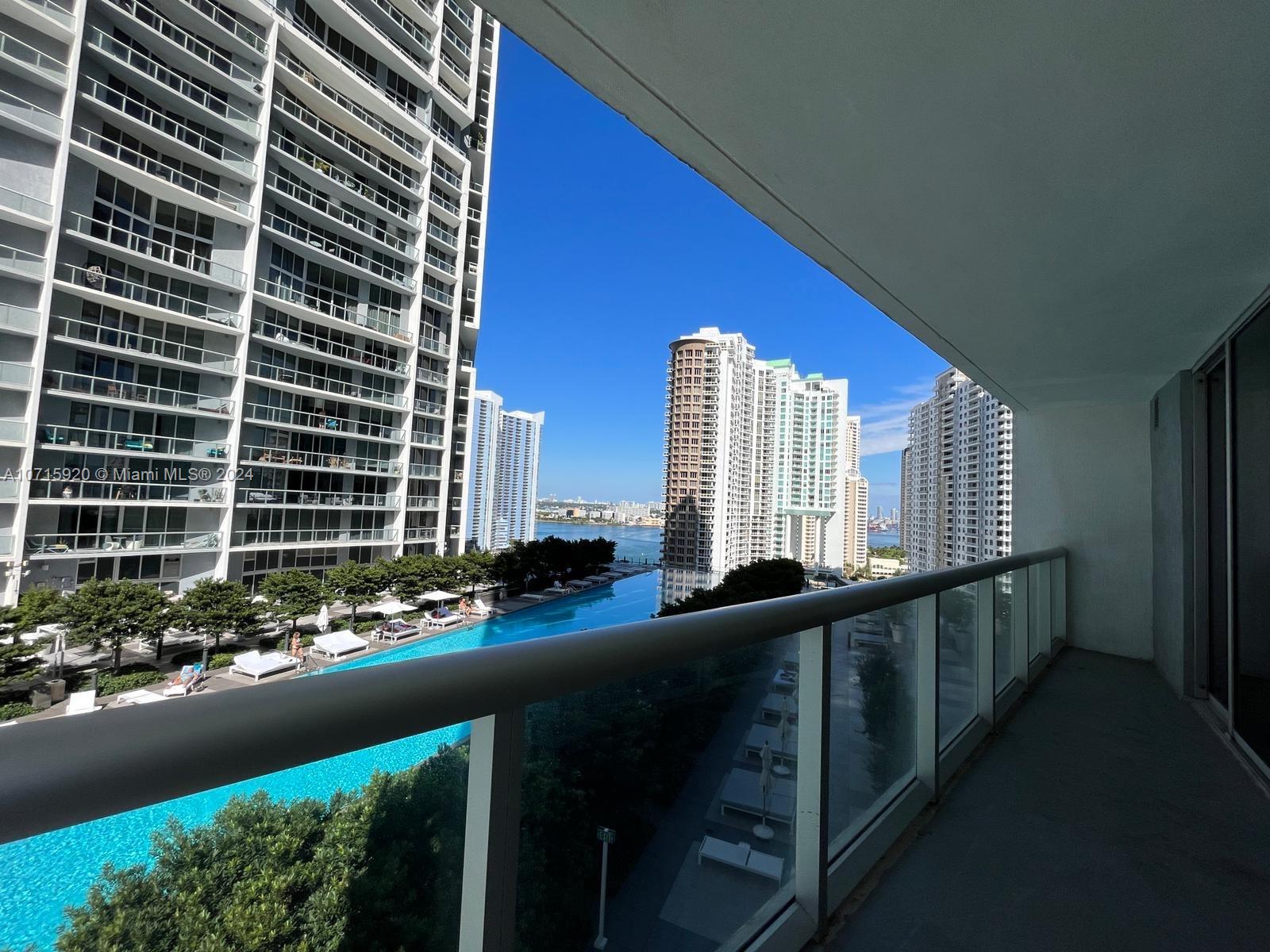 a view of balcony with city view