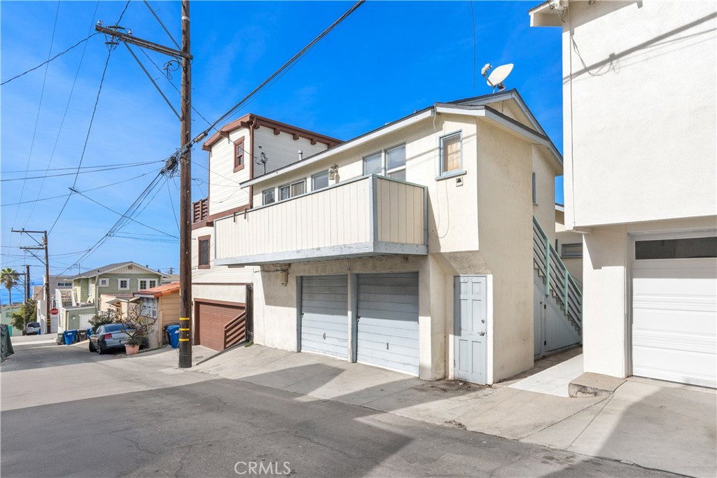 a view of a house with a street