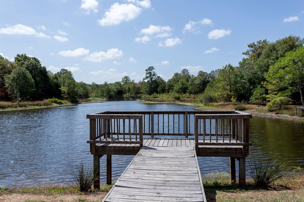 a view of river and deck