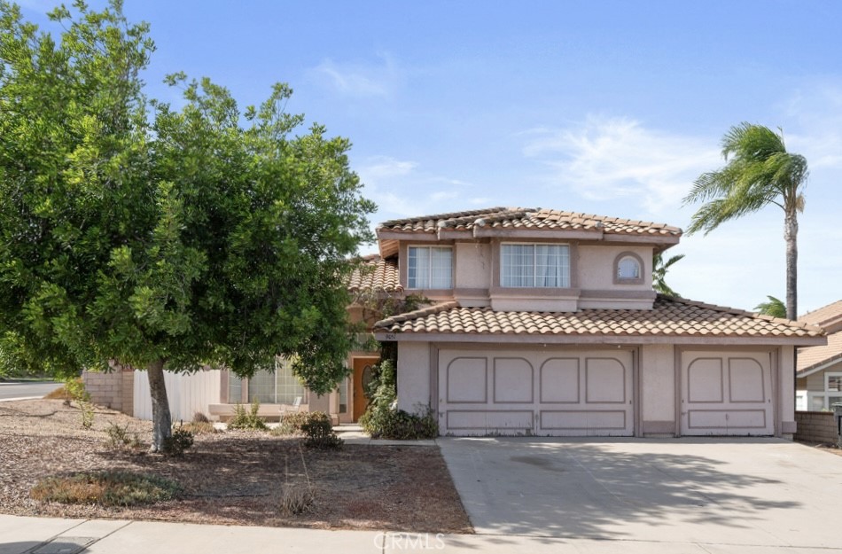 a front view of a house