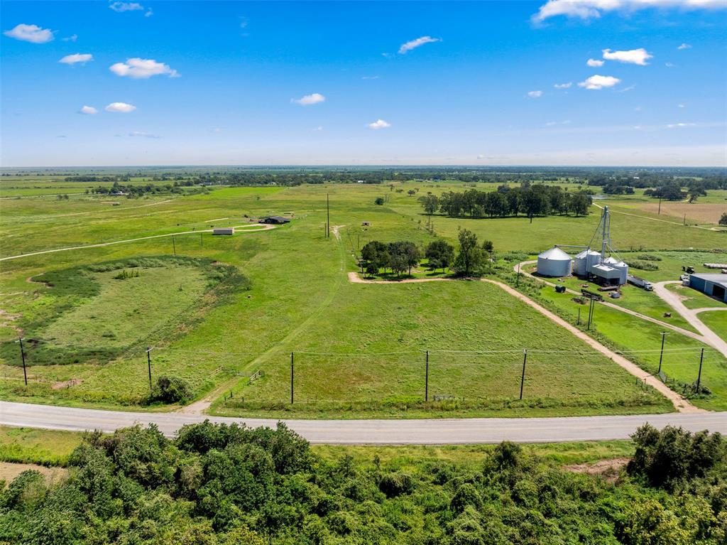 a view of a lake with a big yard