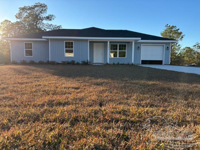 front view of house with a yard