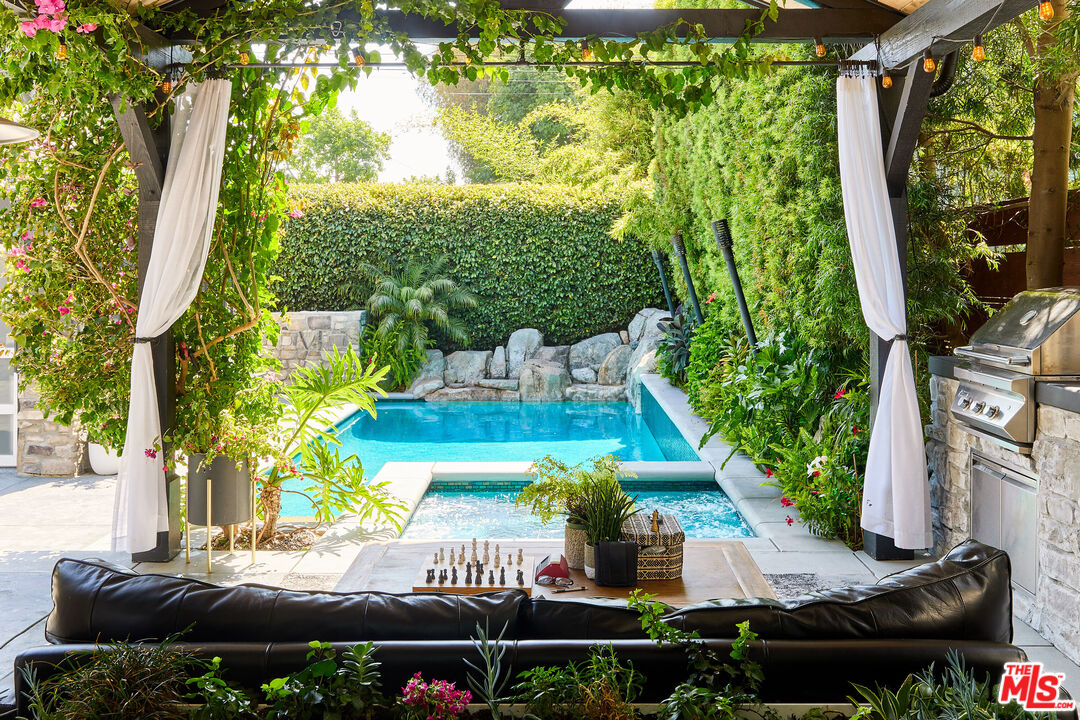 a view of an outdoor space with a patio