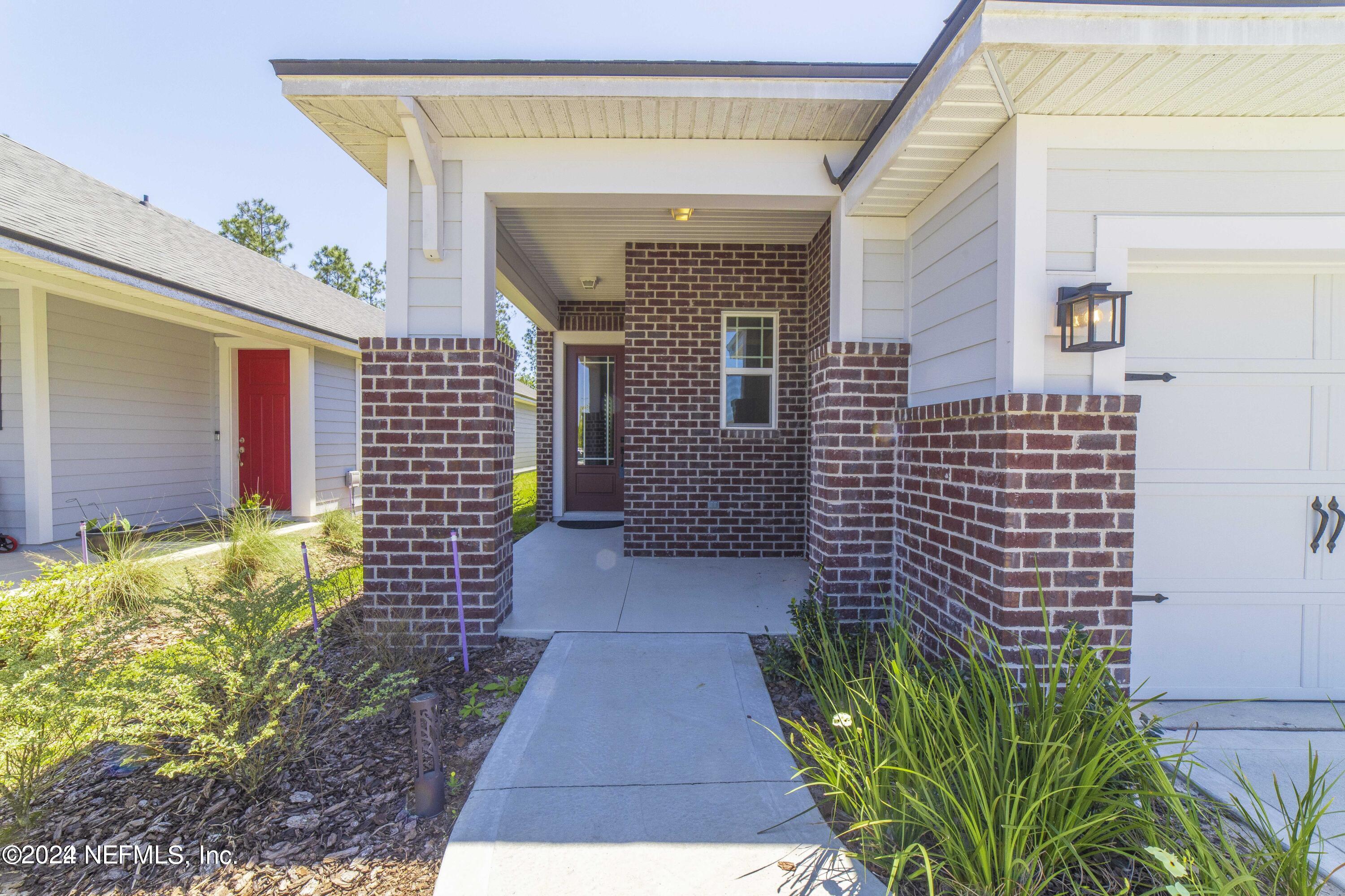 a view of front door of house