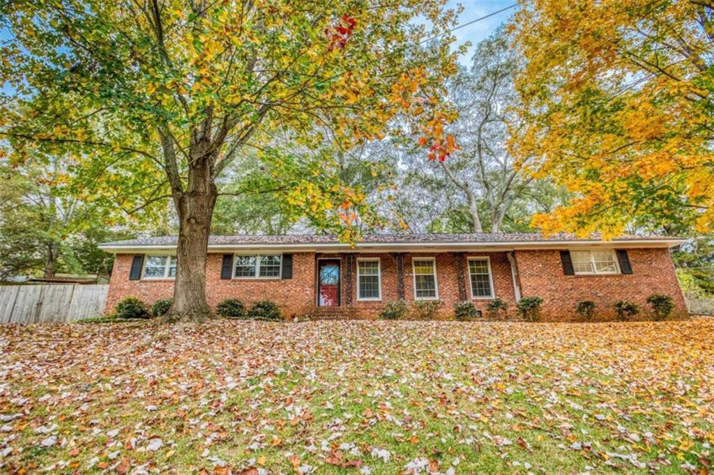 front view of house with a yard