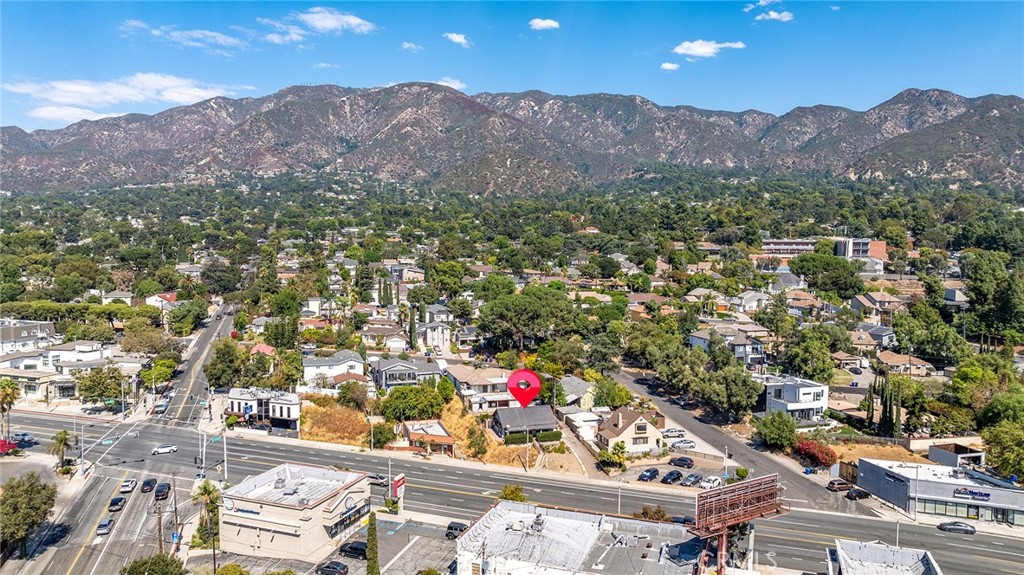 an aerial view of city