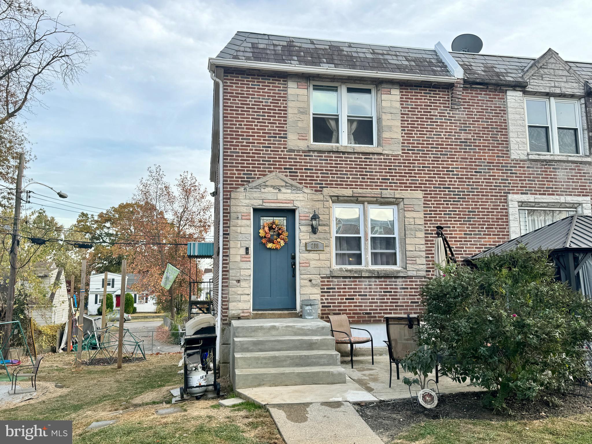 a front view of a house