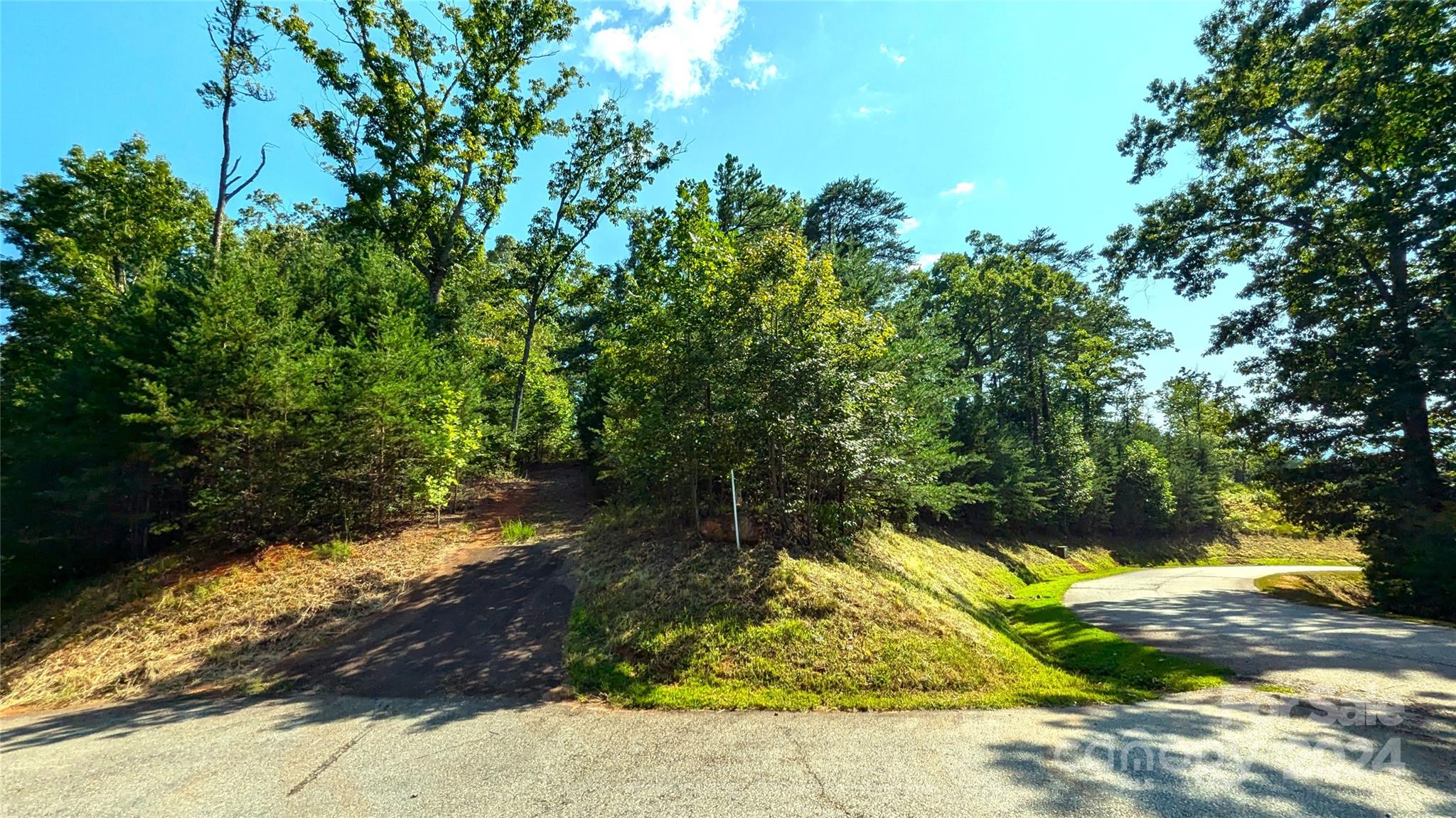 a view of backyard of the house