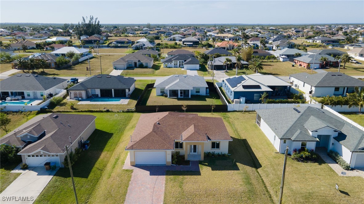 a view of a city with lawn chairs