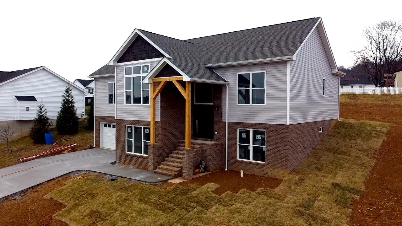 a house view with a outdoor space