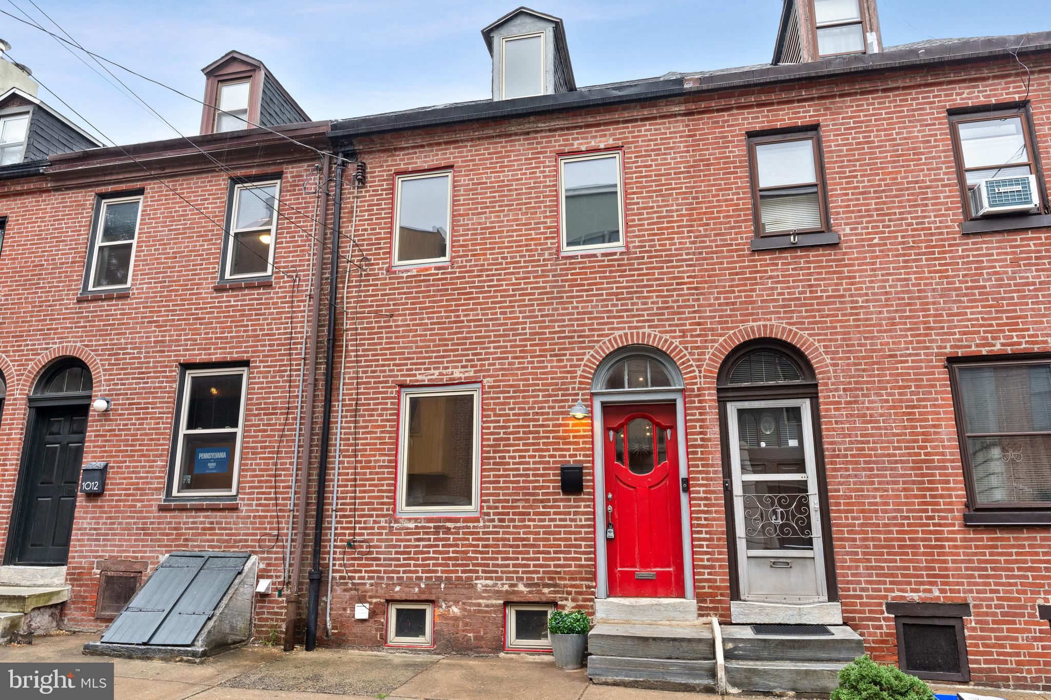 a front view of a house