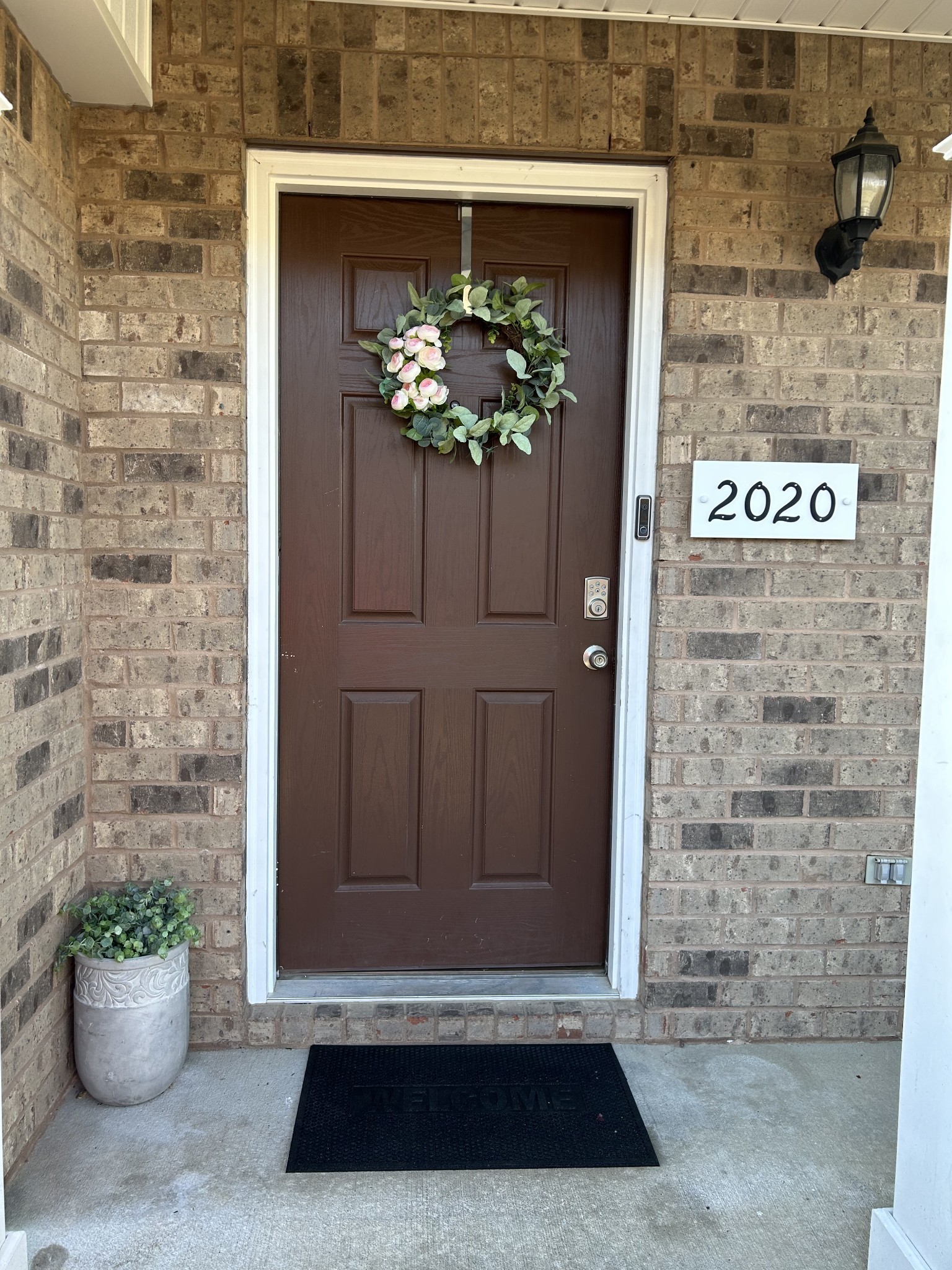 a view of a entryway door of the house