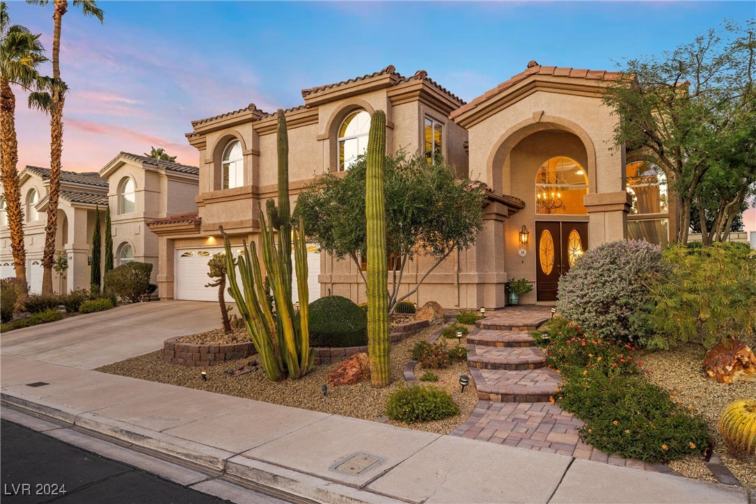 Incredible home enhanced with desert landscape