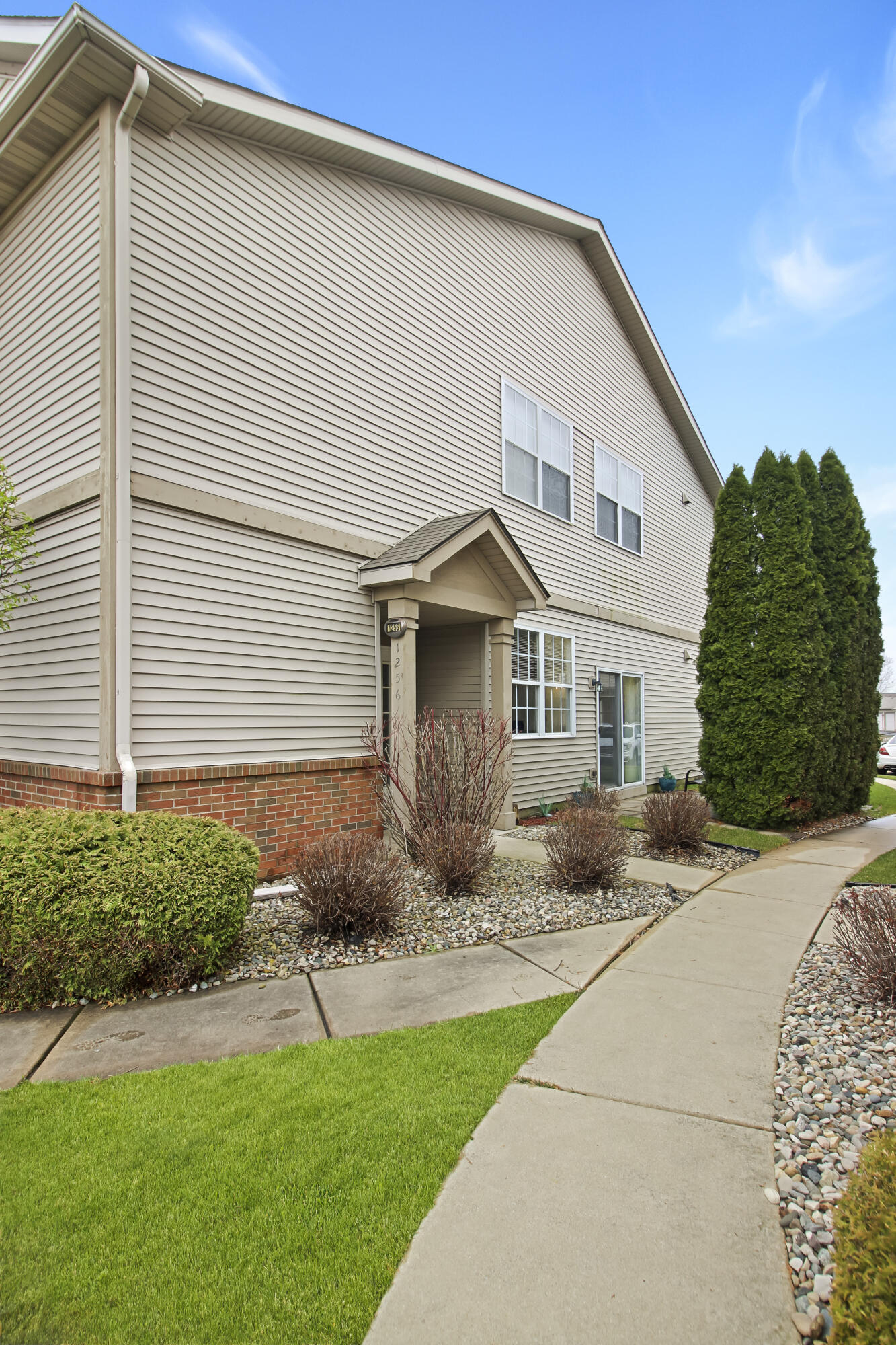 a view of outdoor space yard and front view of a house