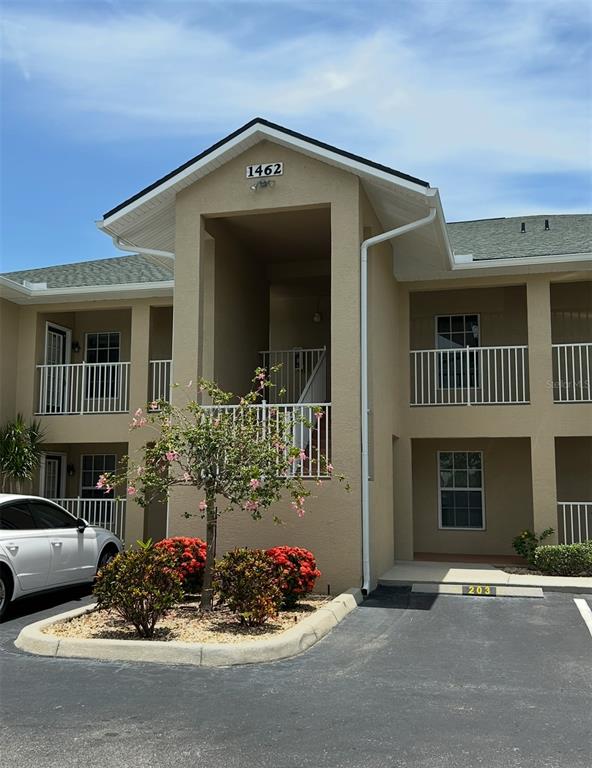 a front view of a house