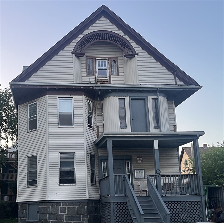 a front view of a house