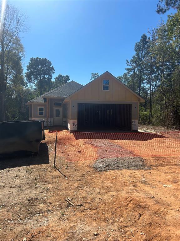 a house view with a outdoor space