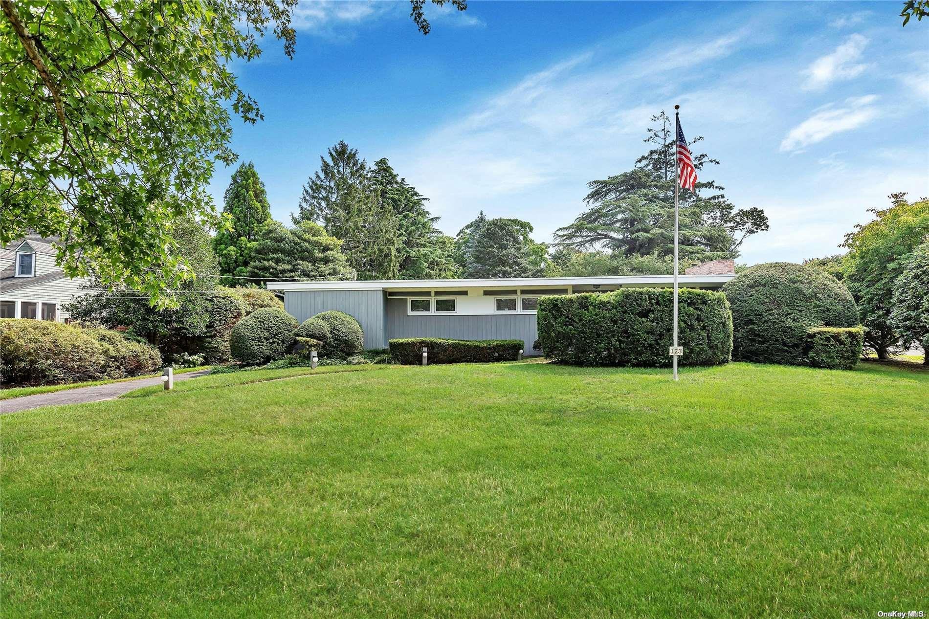 a house view with a garden space