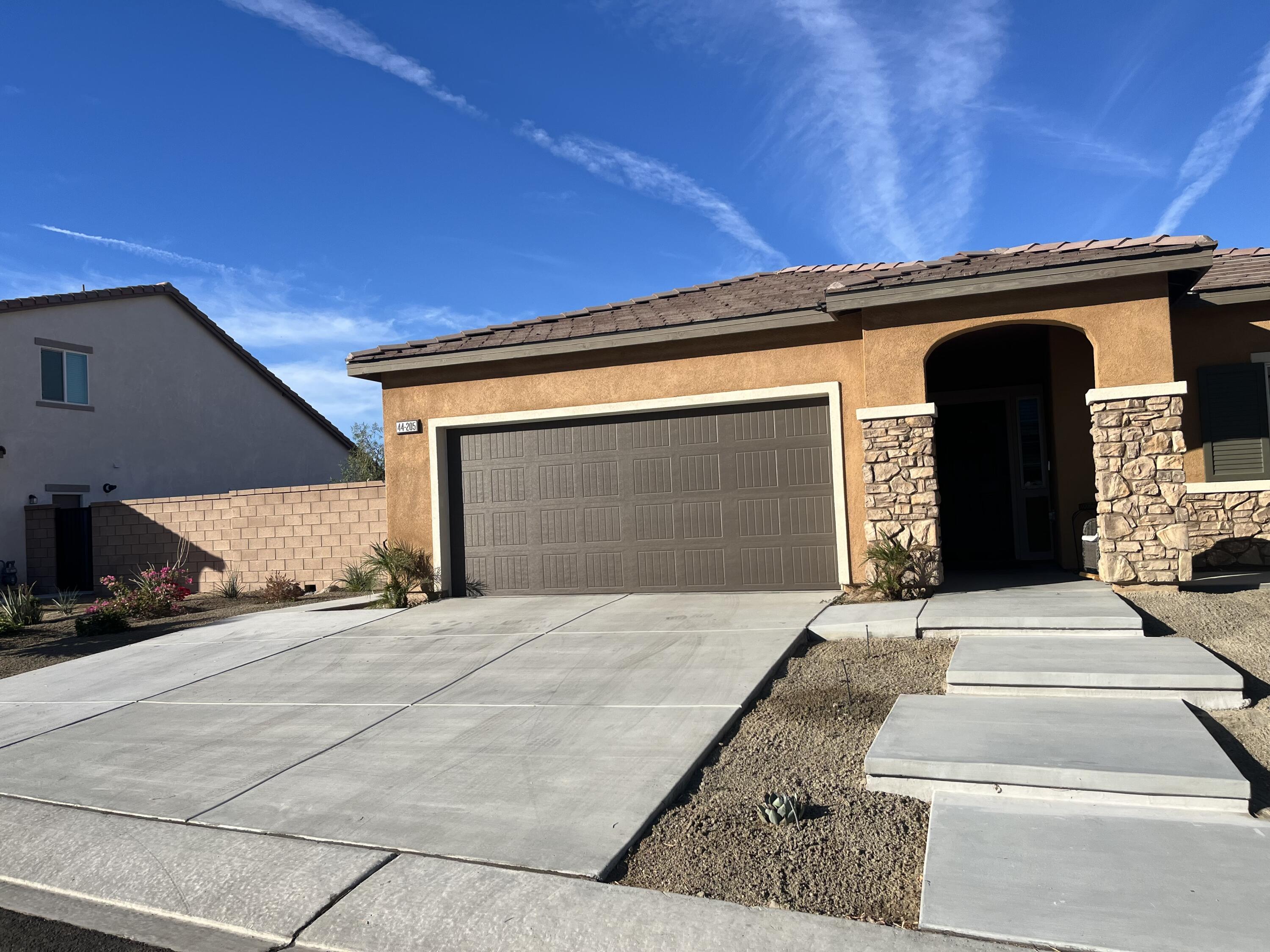 a front view of a house