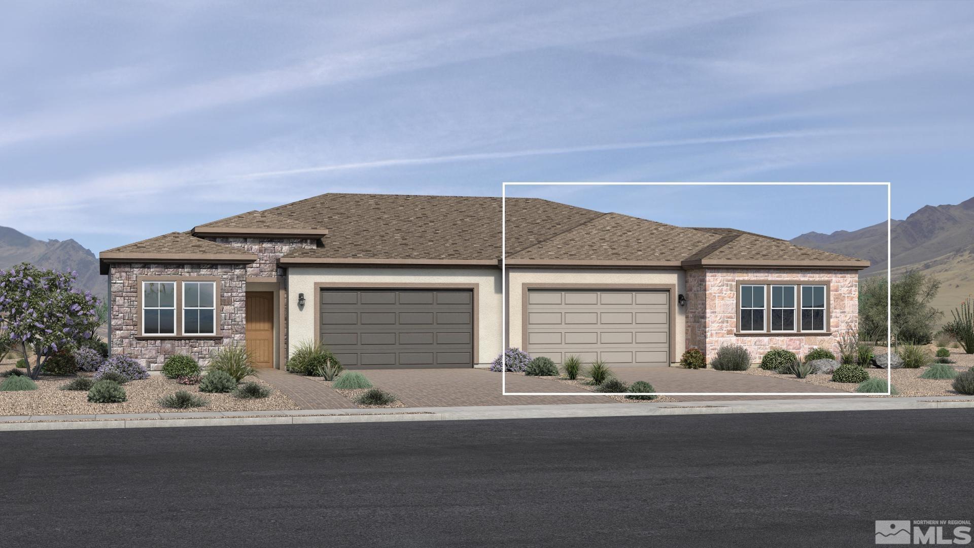 a front view of a house with a yard and street view