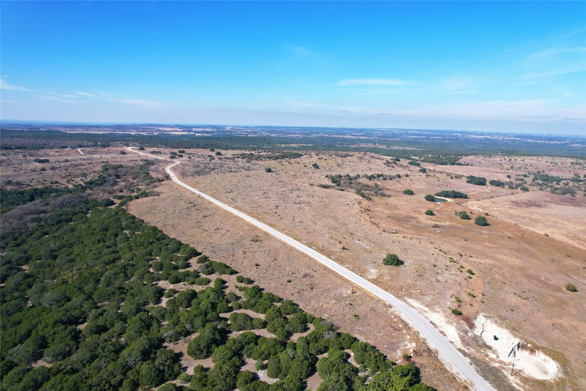 an aerial view of beach and city