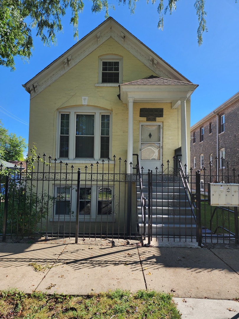 a front view of a house