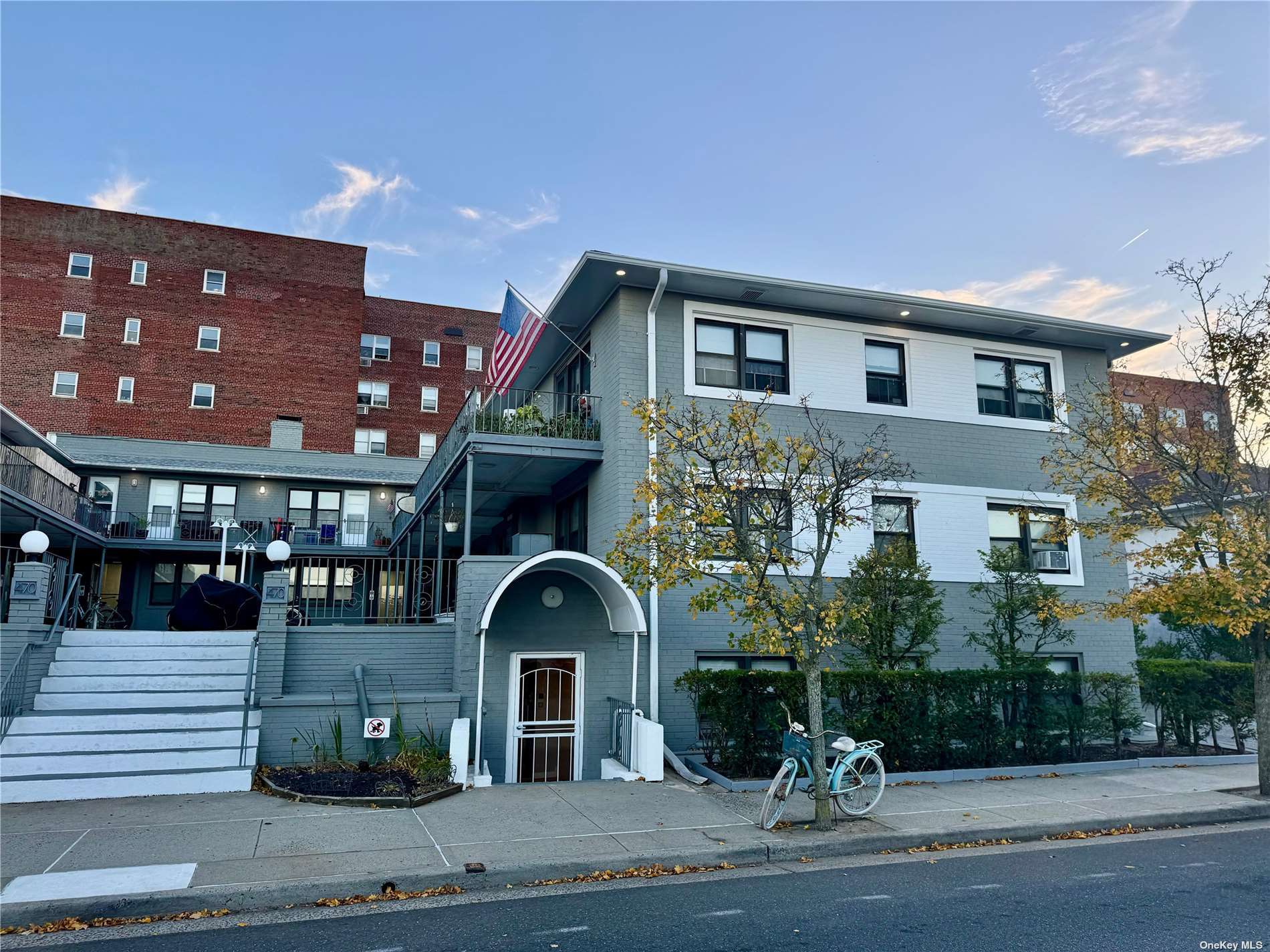 a front view of a house