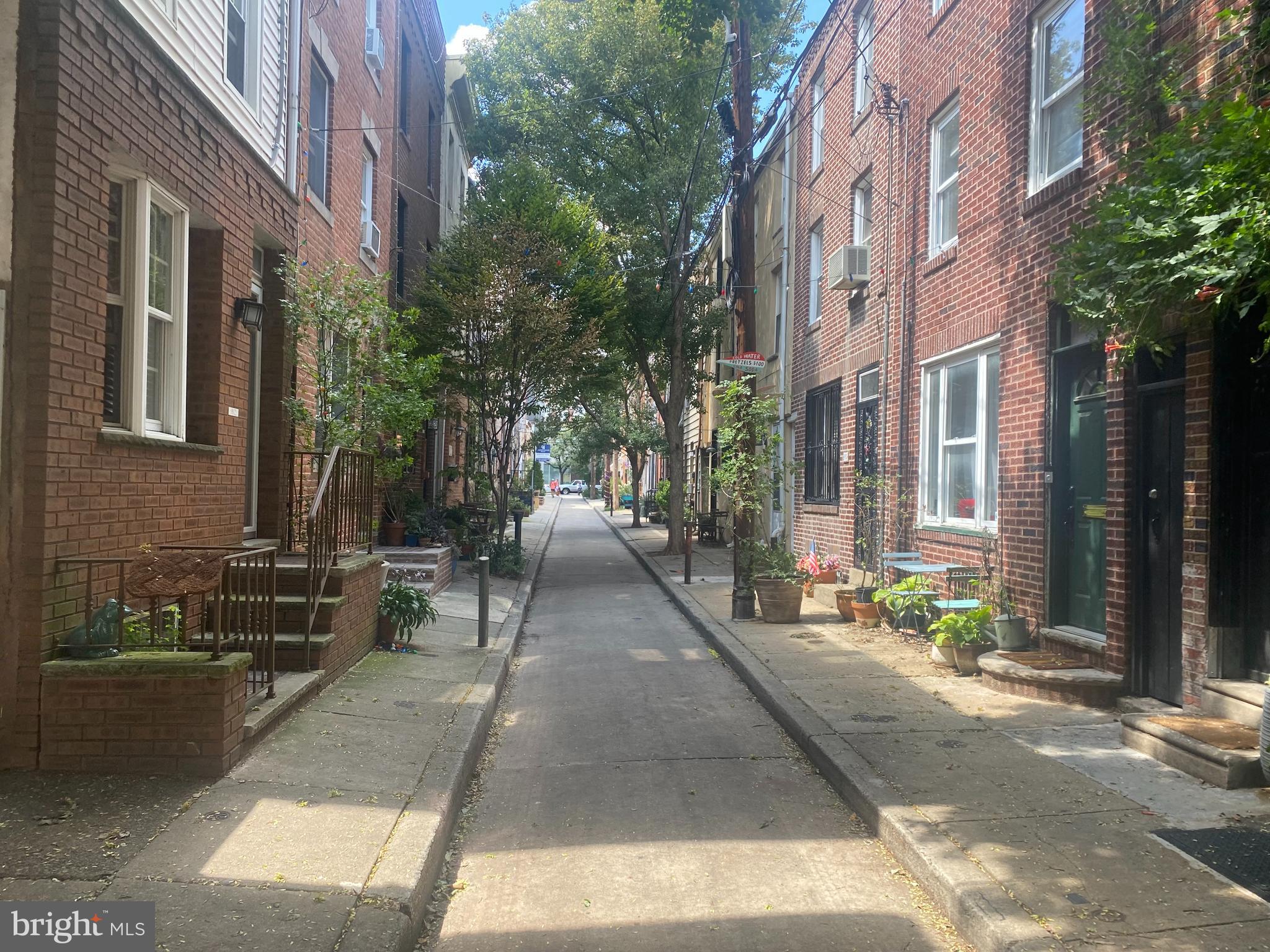 a view of a building with a street