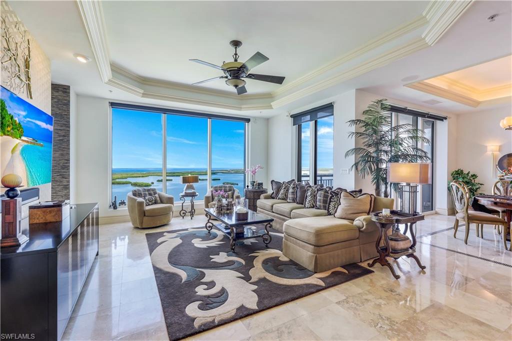 Welcome home to this GRAND penthouse in Esperia of Bonita Bay!