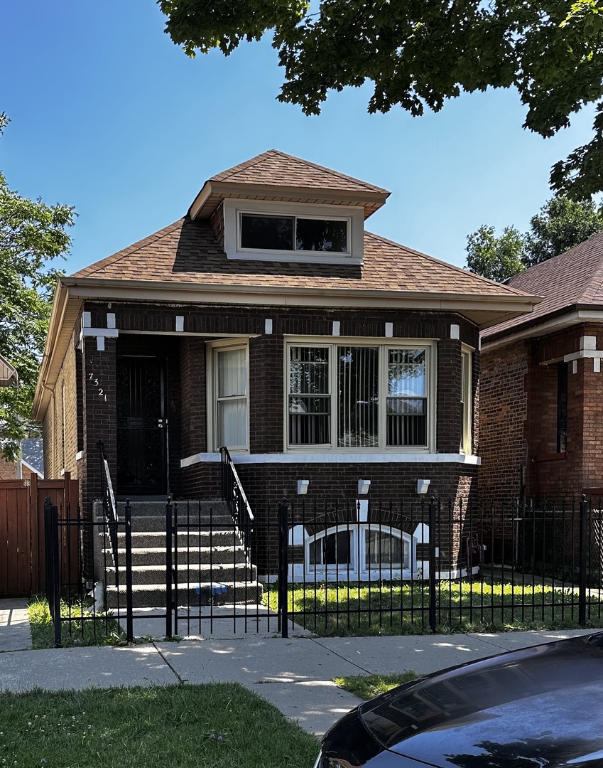 front view of a house with a porch