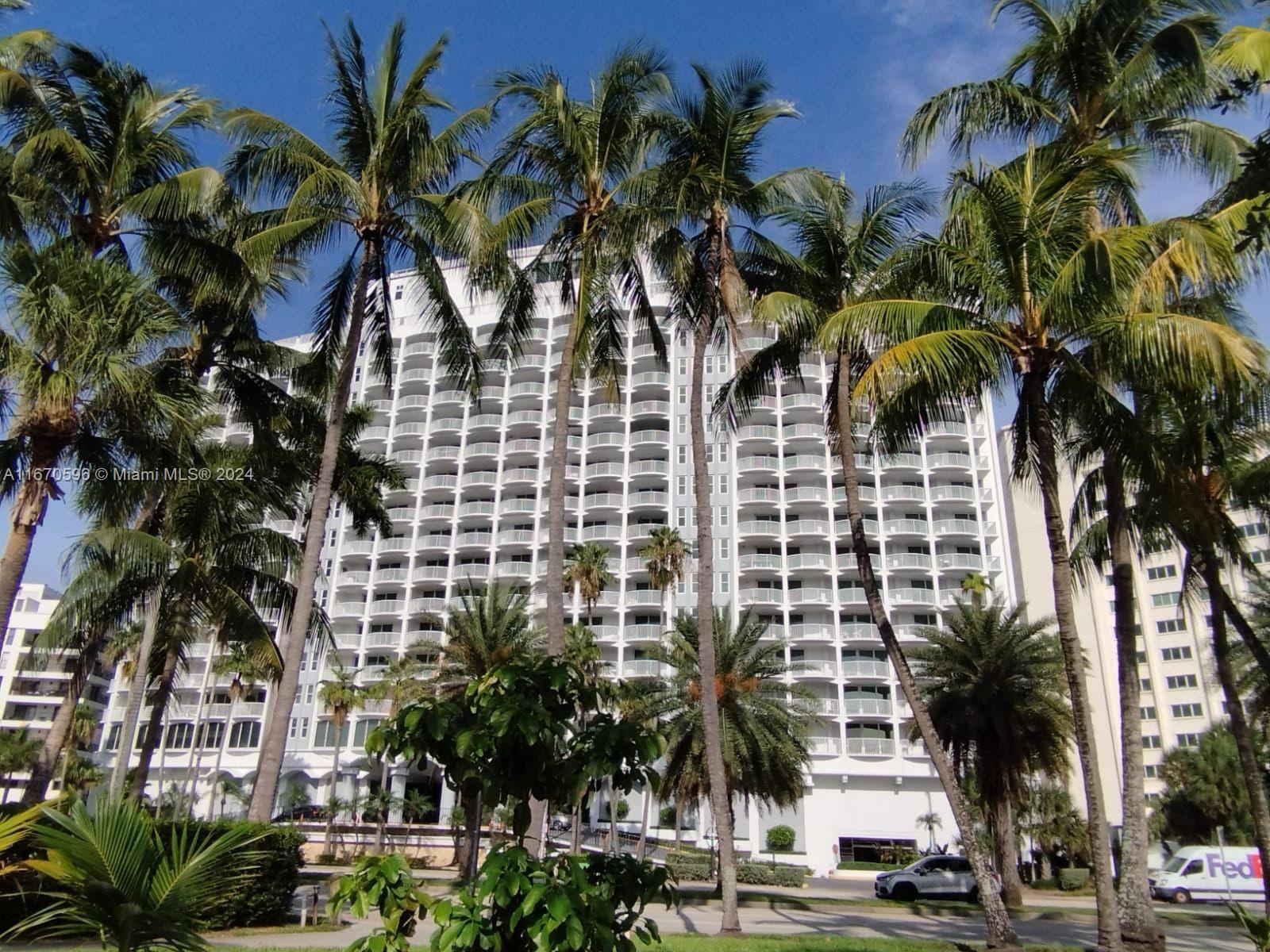 a view of with palm trees