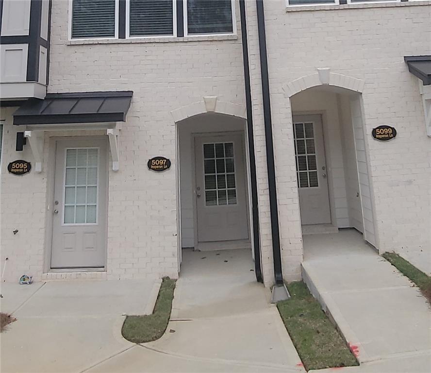 a view of a front door of the house