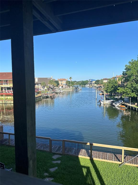 a view of a lake from a balcony