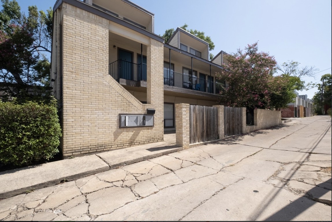 a street view along with residential houses