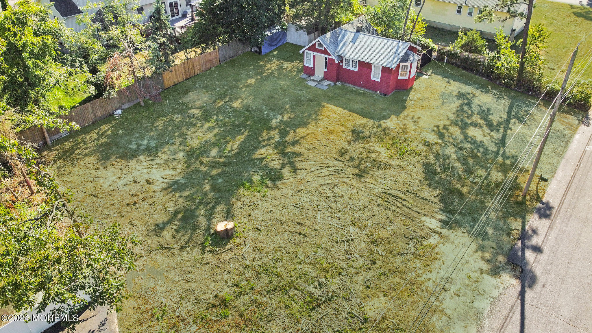 a view of an outdoor space and a yard