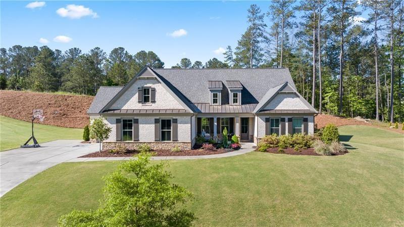 a front view of a house with porch