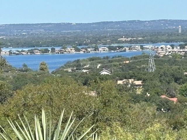 an aerial view of residential houses and lake view