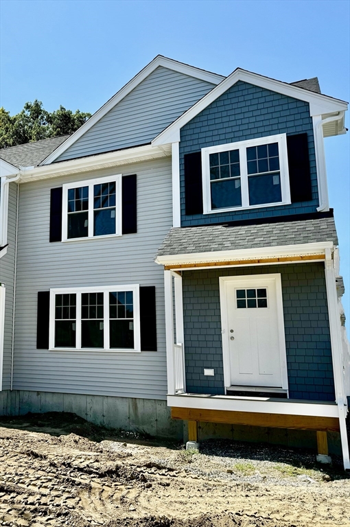 a front view of a house