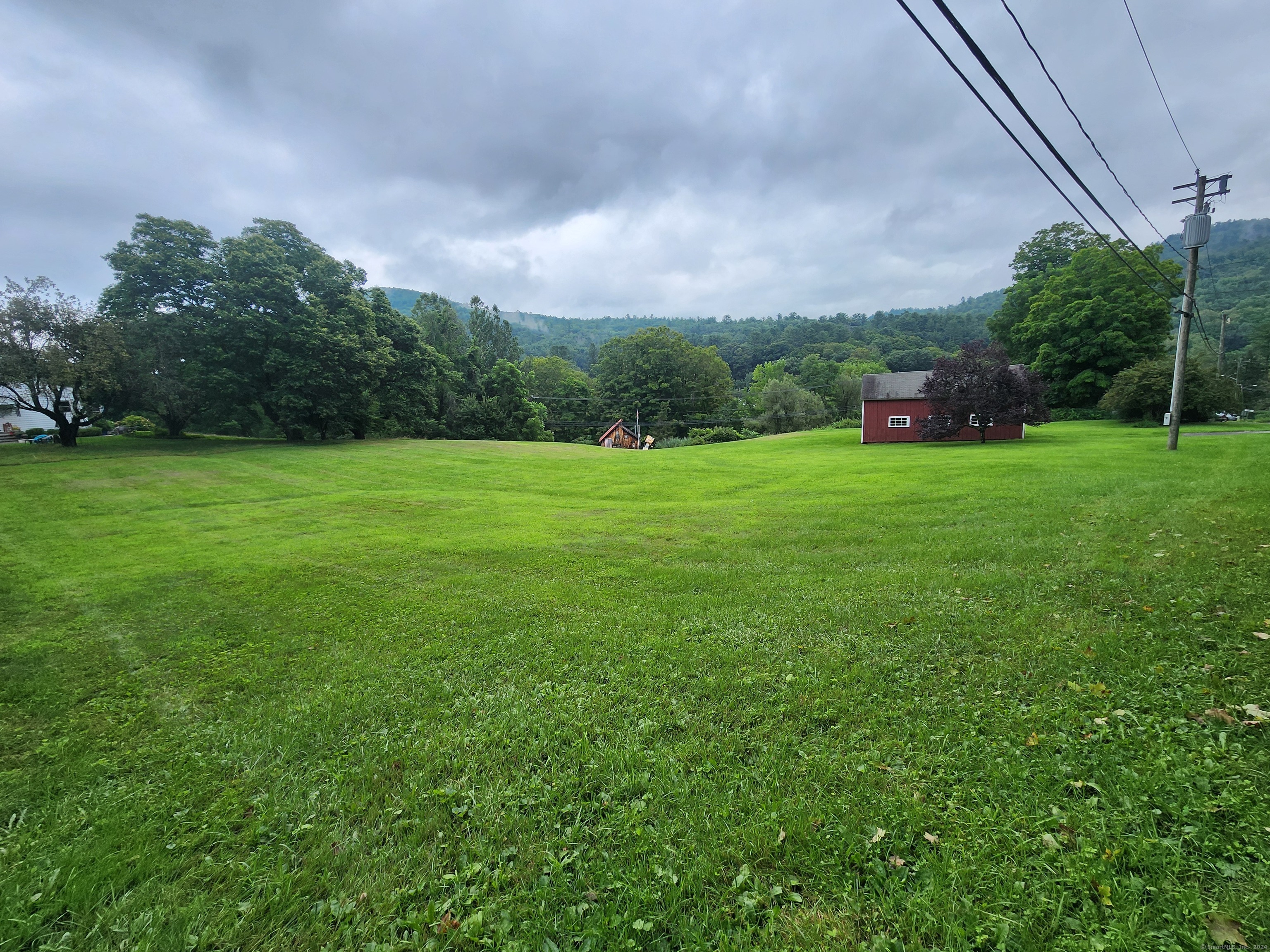 a view of a grassy field